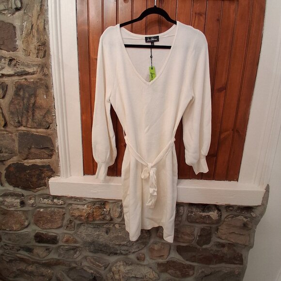 White sweater dress. - Picture 1 of 3